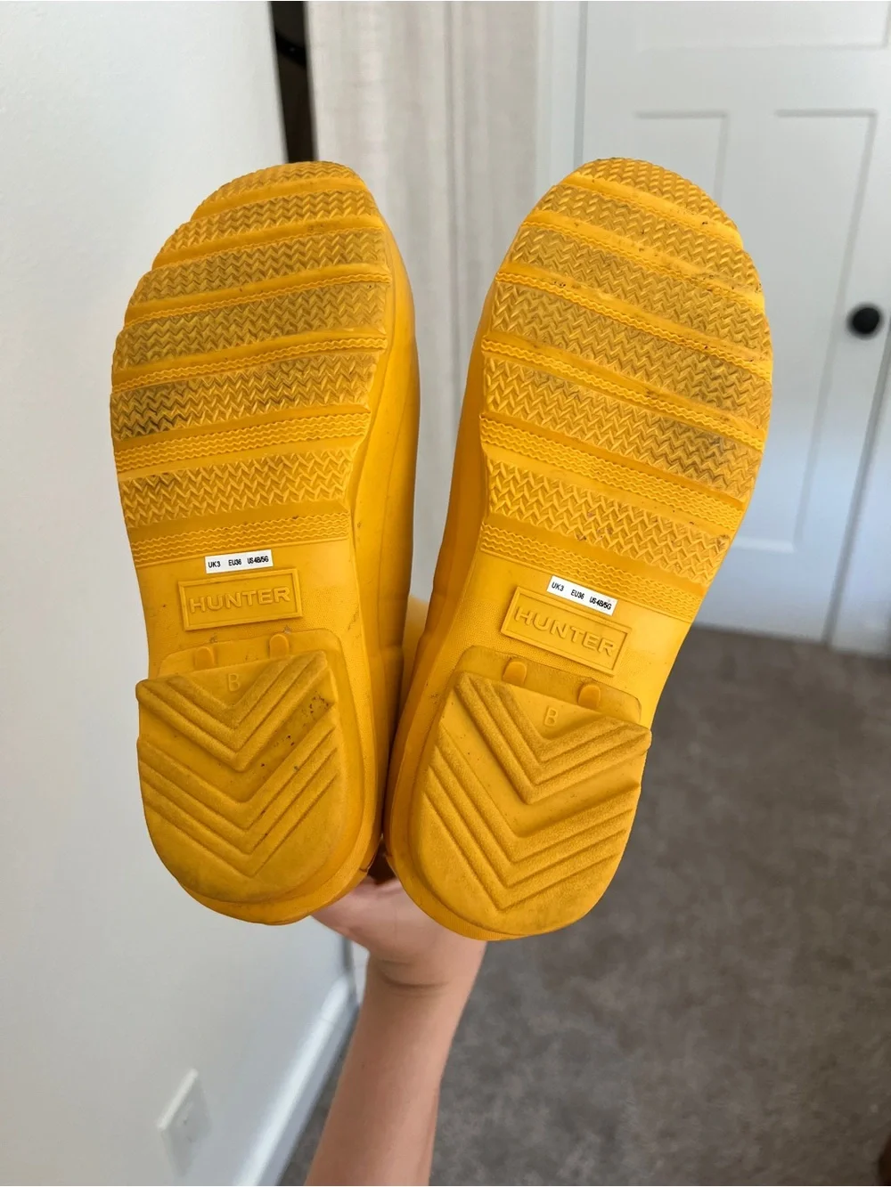 Hunter Tall Rain Boots in Yellow